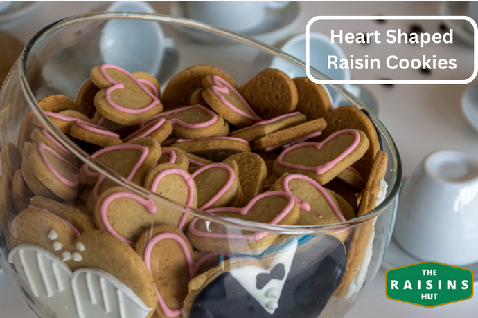 Love is in the Air: Heart-Shaped Raisin Cookies for Valentine's Day